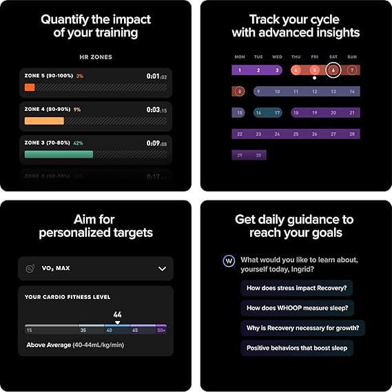 WHOOP 5.0 Health & Fitness Wearable with 12-Month Membership – 24/7 Activity Tracker - Quality Prime Hub