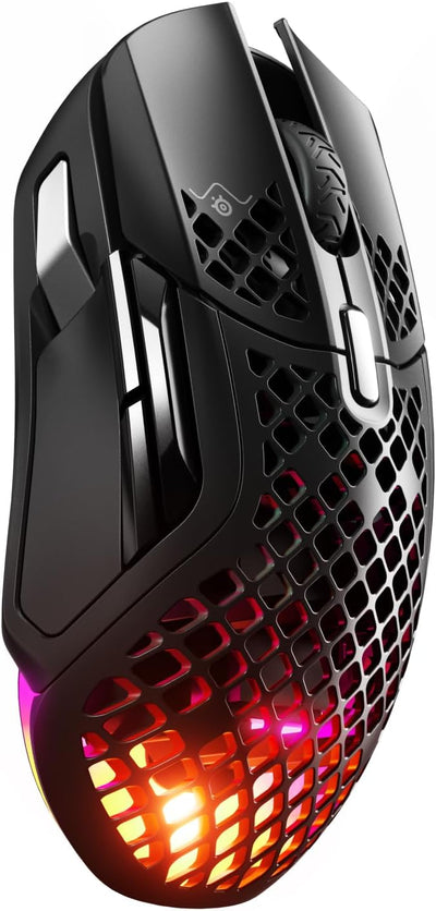 SteelSeries Aerox 5 Wireless Gaming Mouse – Ultra-Lightweight RGB, 18K DPI, 9 Buttons