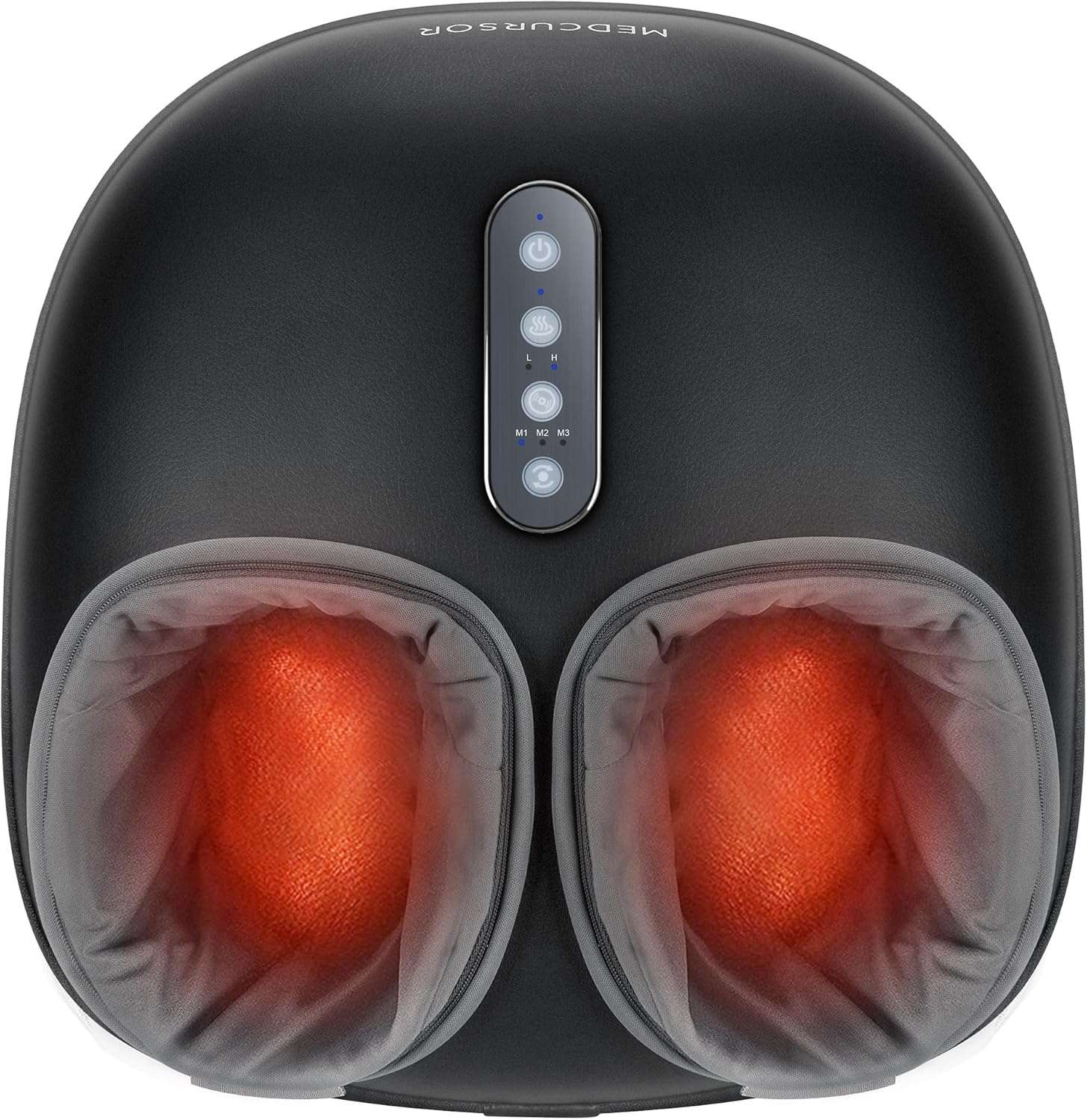 Medcursor Foot Massager with Heat – Deep Kneading Therapy for Plantar Fasciitis & Tired Feet, Multi-Level Settings, Fits up to Size 13